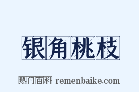 银角桃枝是什么意思的图片